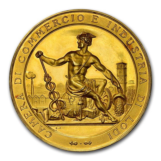 1930 Italy Gold Prize Medal MS-64 NGC 1930 Italy Gold Prize Medal MS-64 NGC